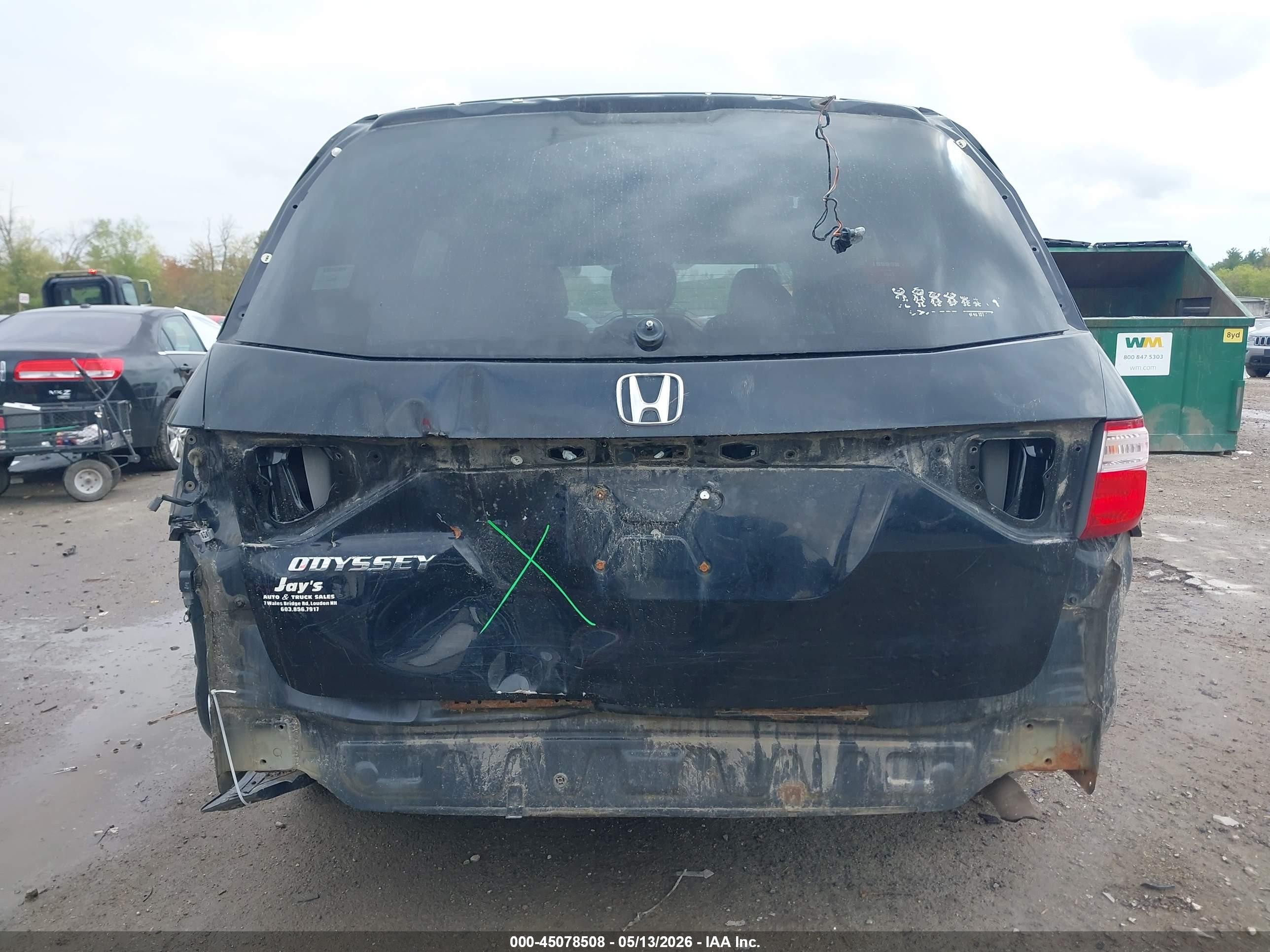 2013 Honda Odyssey Ex-l Черный vin: 5FNRL5H68DB030519
