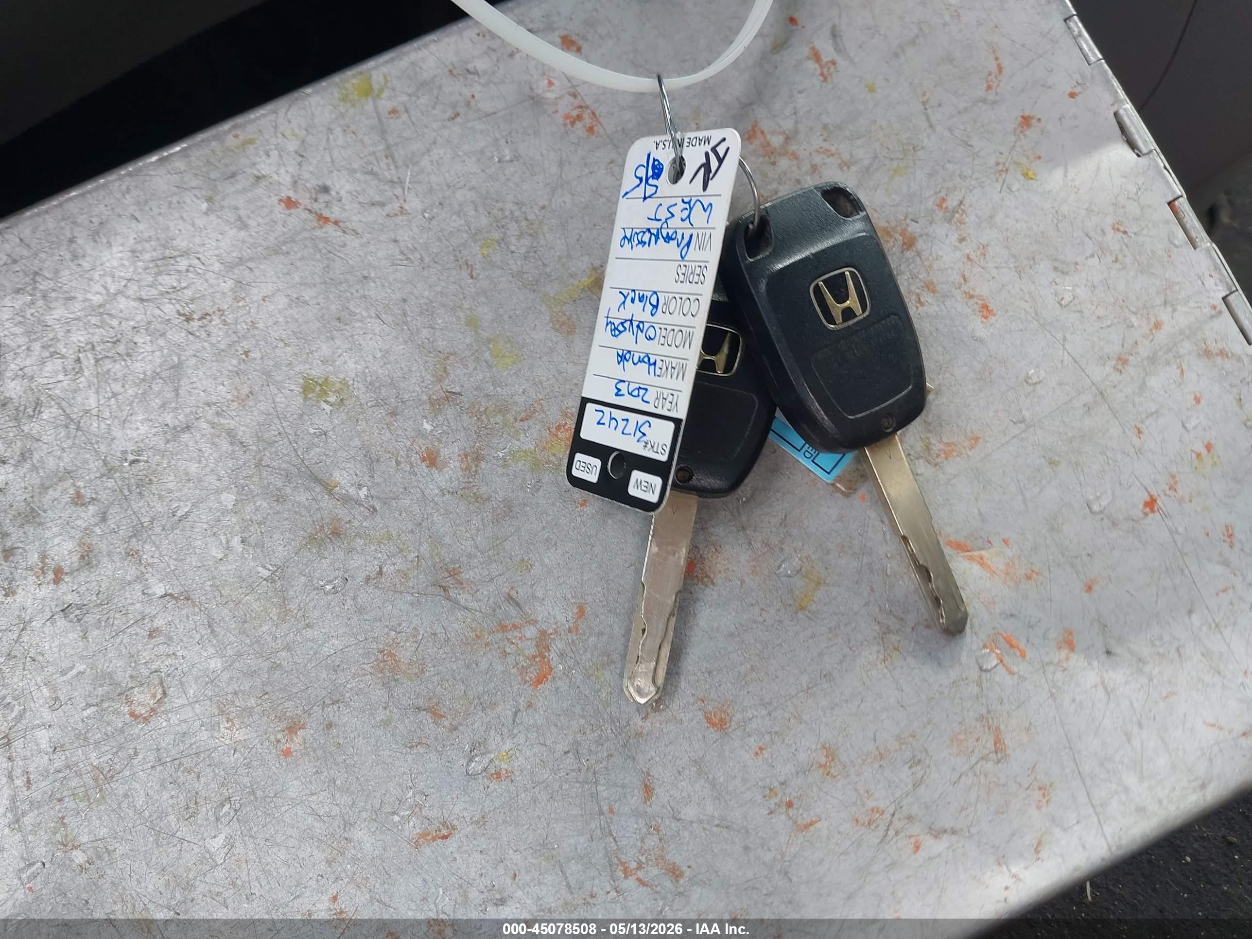 2013 Honda Odyssey Ex-l Черный vin: 5FNRL5H68DB030519