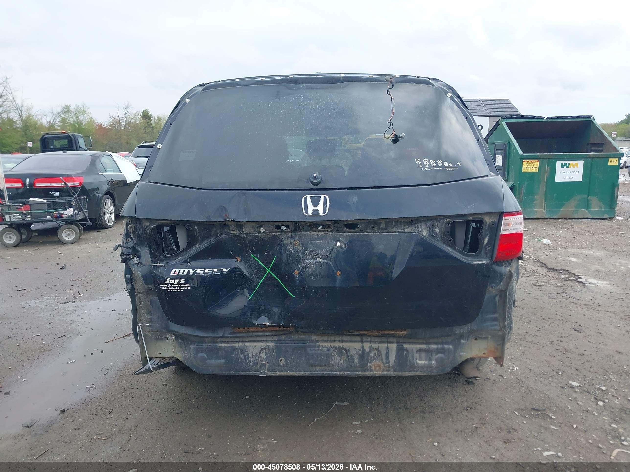 2013 Honda Odyssey Ex-l Черный vin: 5FNRL5H68DB030519