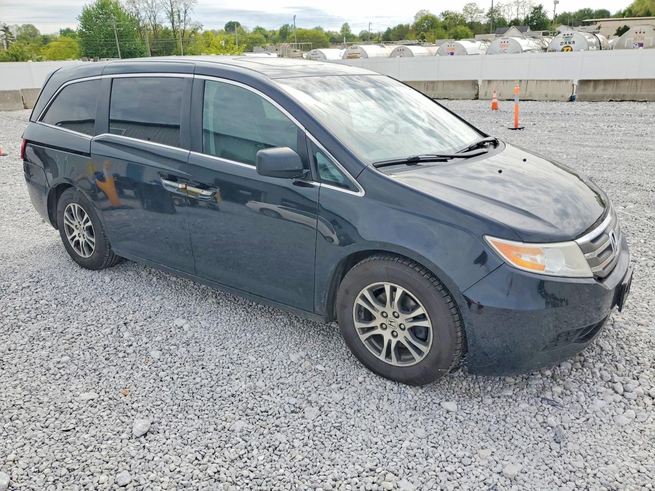 2013 Honda Odyssey Exl Black vin: 5FNRL5H68DB031122