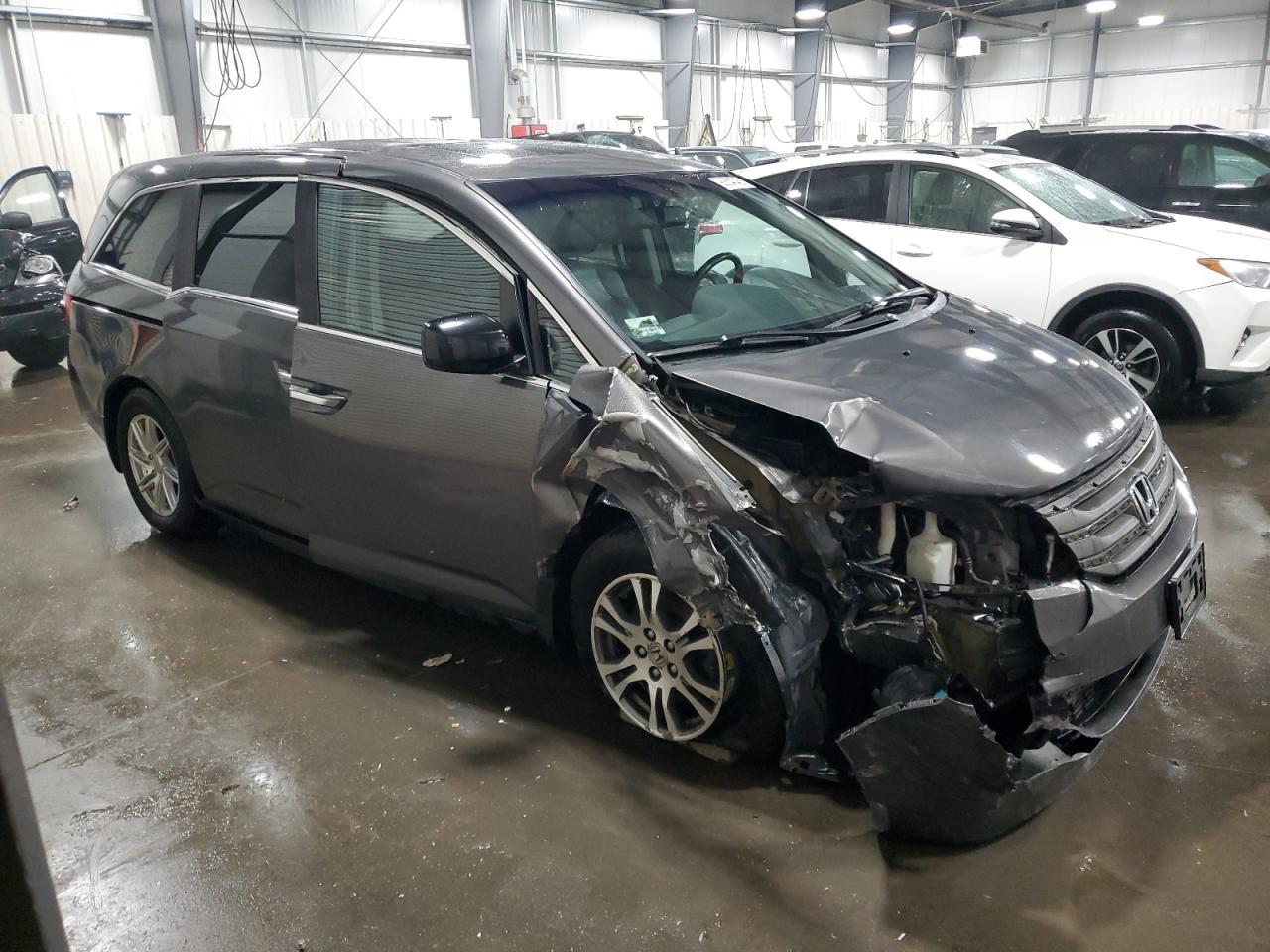2013 Honda Odyssey Exl Gray vin: 5FNRL5H68DB033162