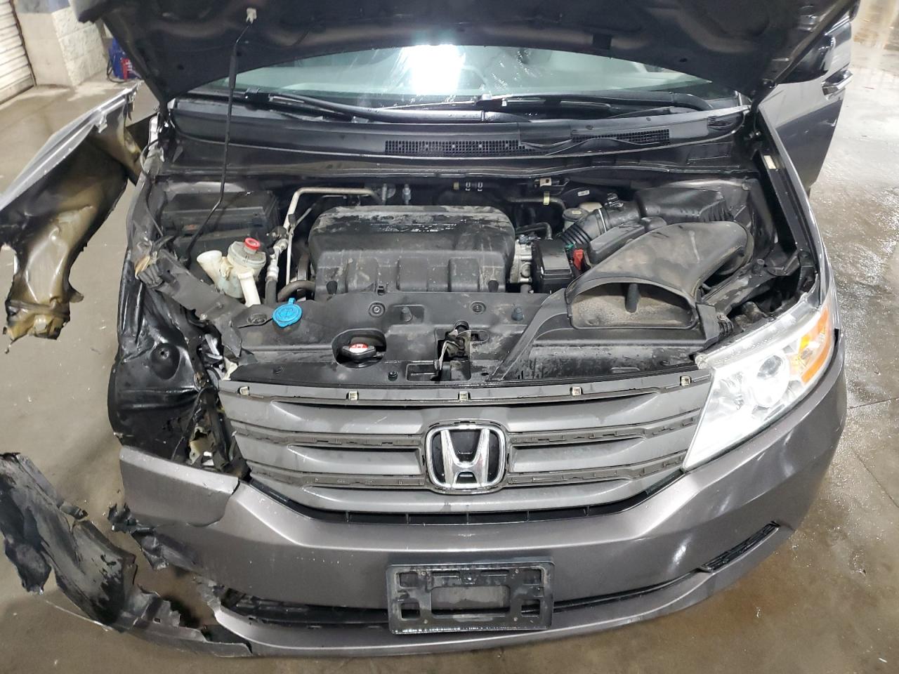 2013 Honda Odyssey Exl Gray vin: 5FNRL5H68DB033162