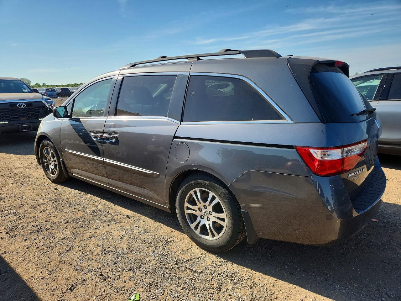 2013 Honda Odyssey Exl Gray vin: 5FNRL5H68DB034635