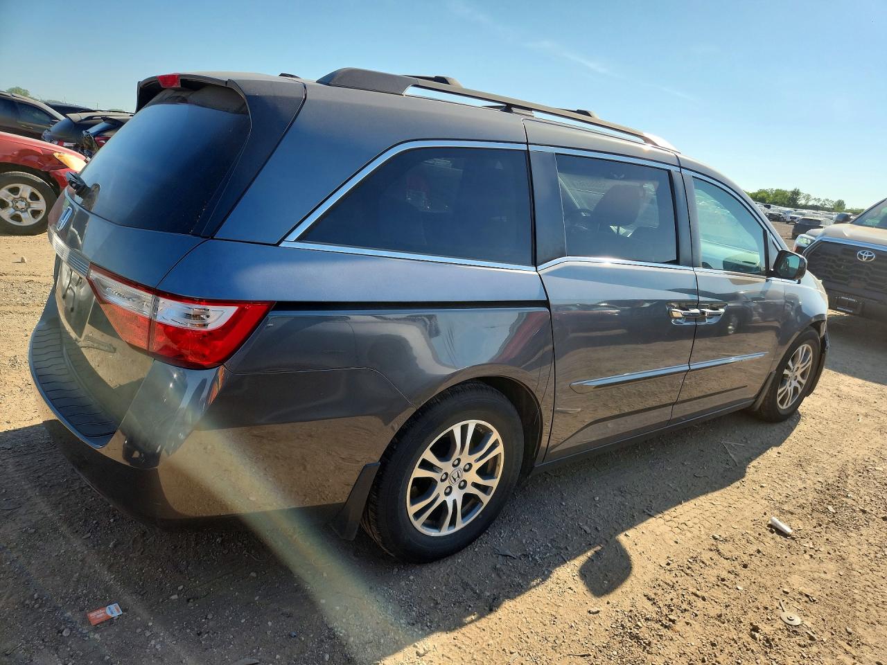 2013 Honda Odyssey Exl Gray vin: 5FNRL5H68DB034635