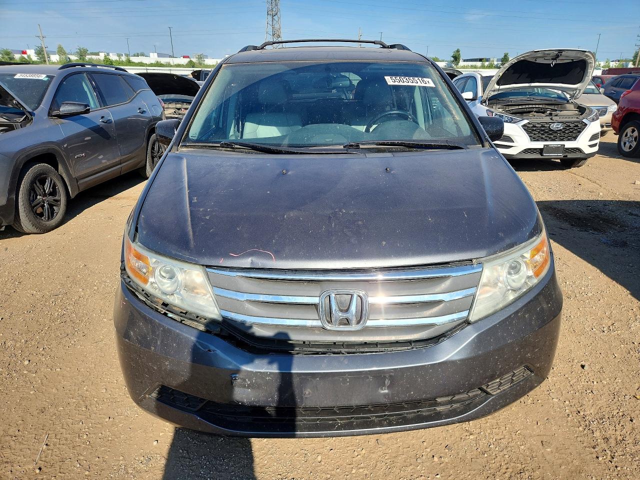 2013 Honda Odyssey Exl Gray vin: 5FNRL5H68DB034635