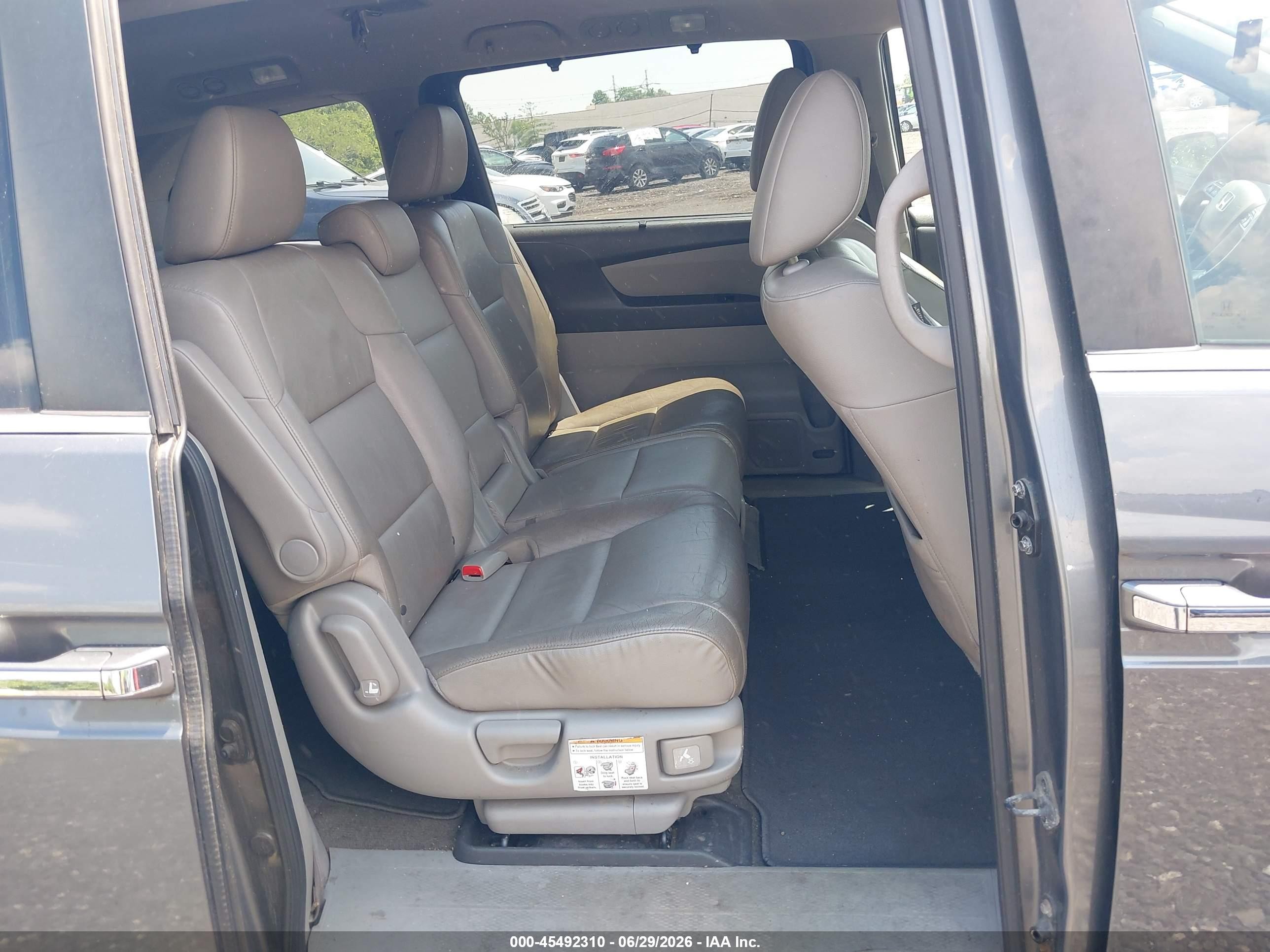 2013 Honda Odyssey Ex-l Gray vin: 5FNRL5H68DB040788