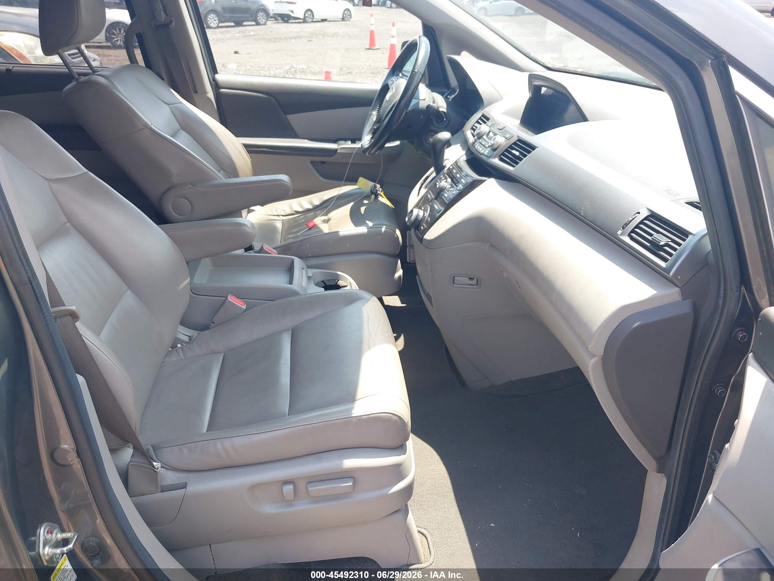 2013 Honda Odyssey Ex-l Gray vin: 5FNRL5H68DB040788
