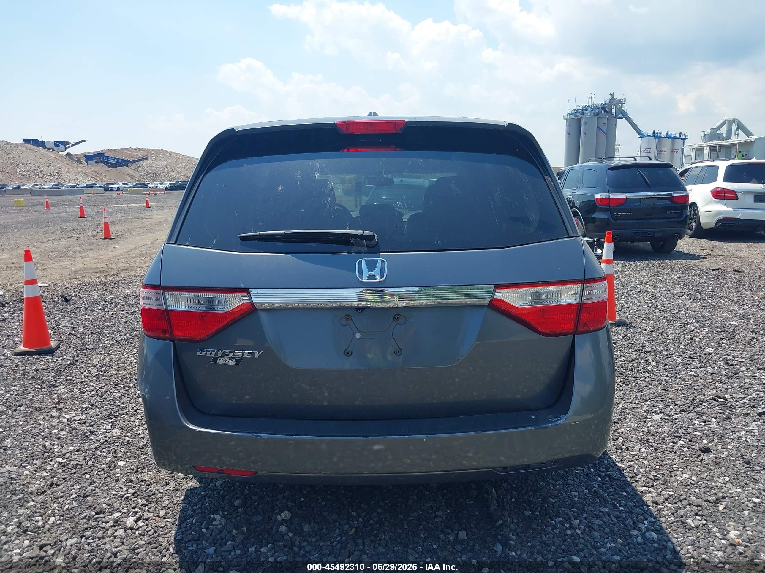 2013 Honda Odyssey Ex-l Gray vin: 5FNRL5H68DB040788