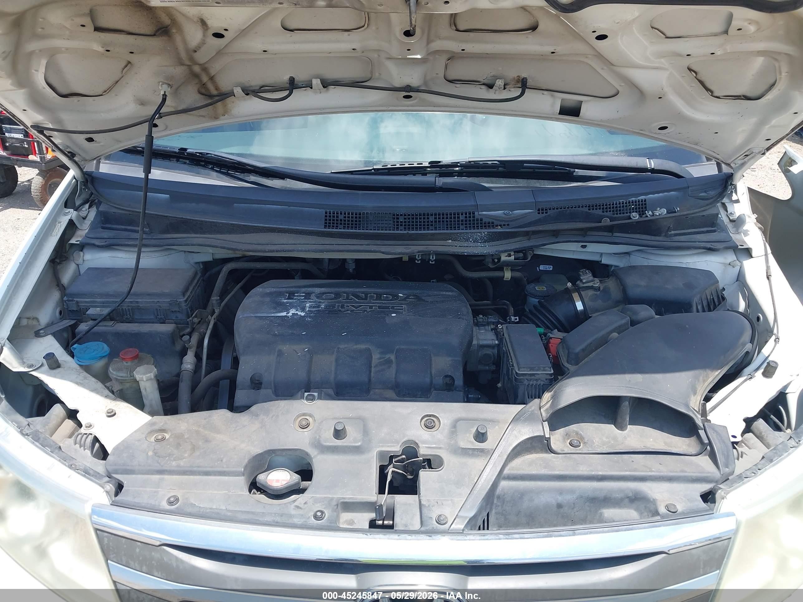 2013 Honda Odyssey Ex-l White vin: 5FNRL5H68DB044906