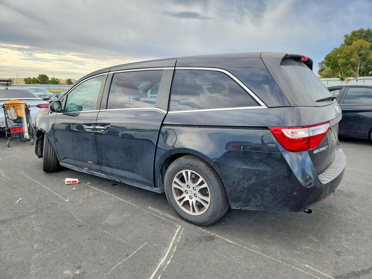 2013 Honda Odyssey Exl Black vin: 5FNRL5H68DB045909