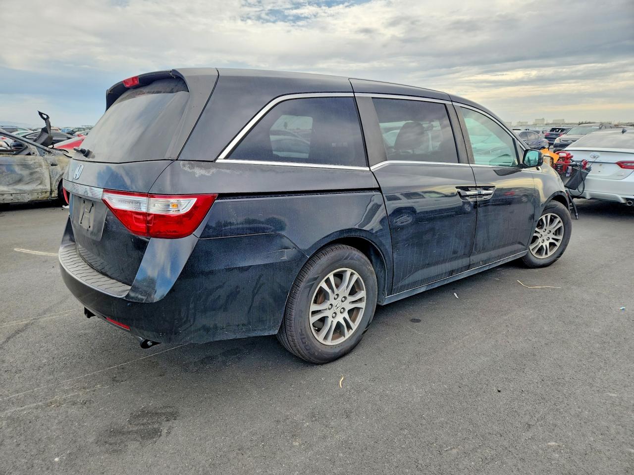 2013 Honda Odyssey Exl Black vin: 5FNRL5H68DB045909