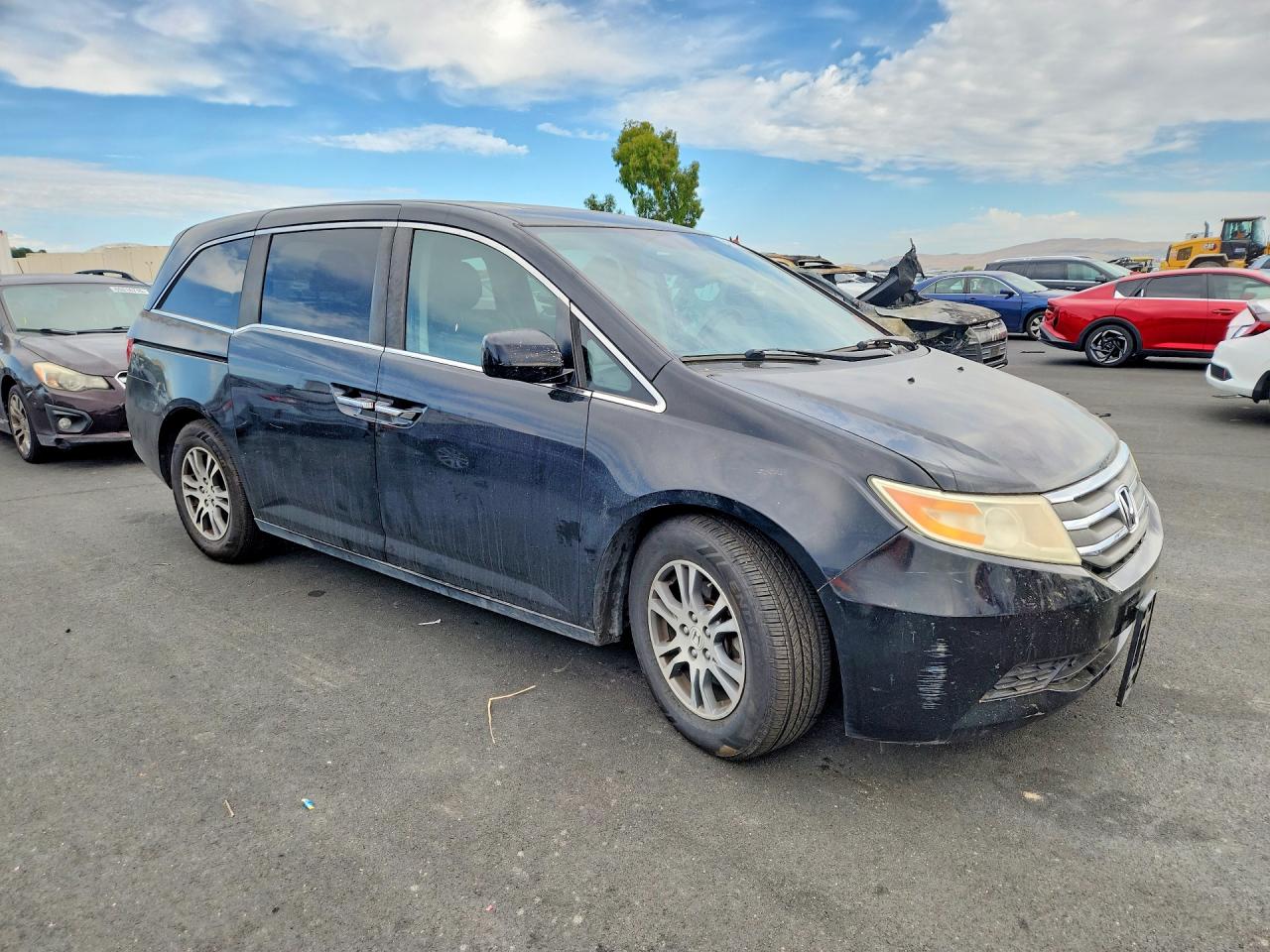 2013 Honda Odyssey Exl Black vin: 5FNRL5H68DB045909