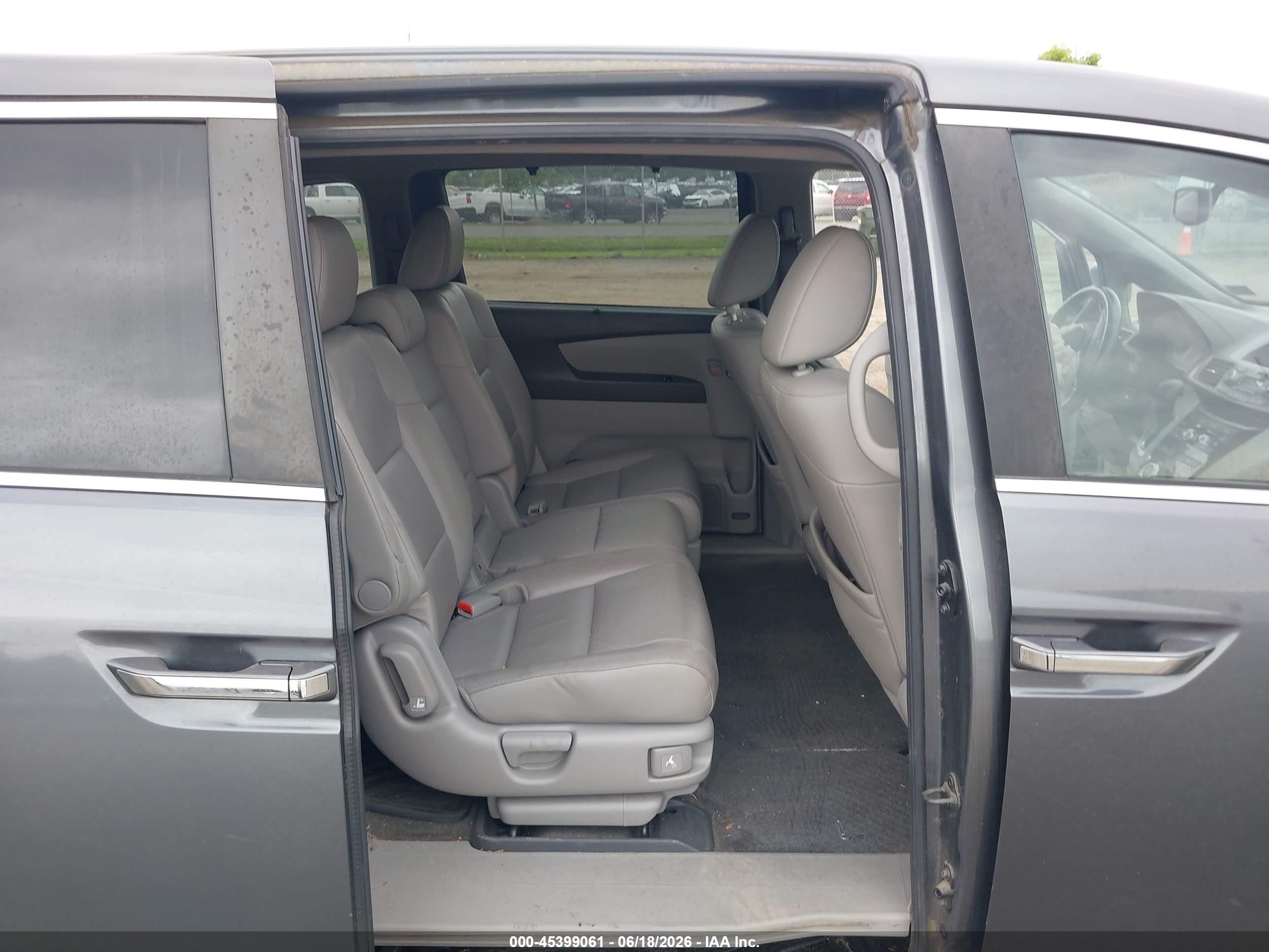 2013 Honda Odyssey Ex-l Gray vin: 5FNRL5H68DB047465