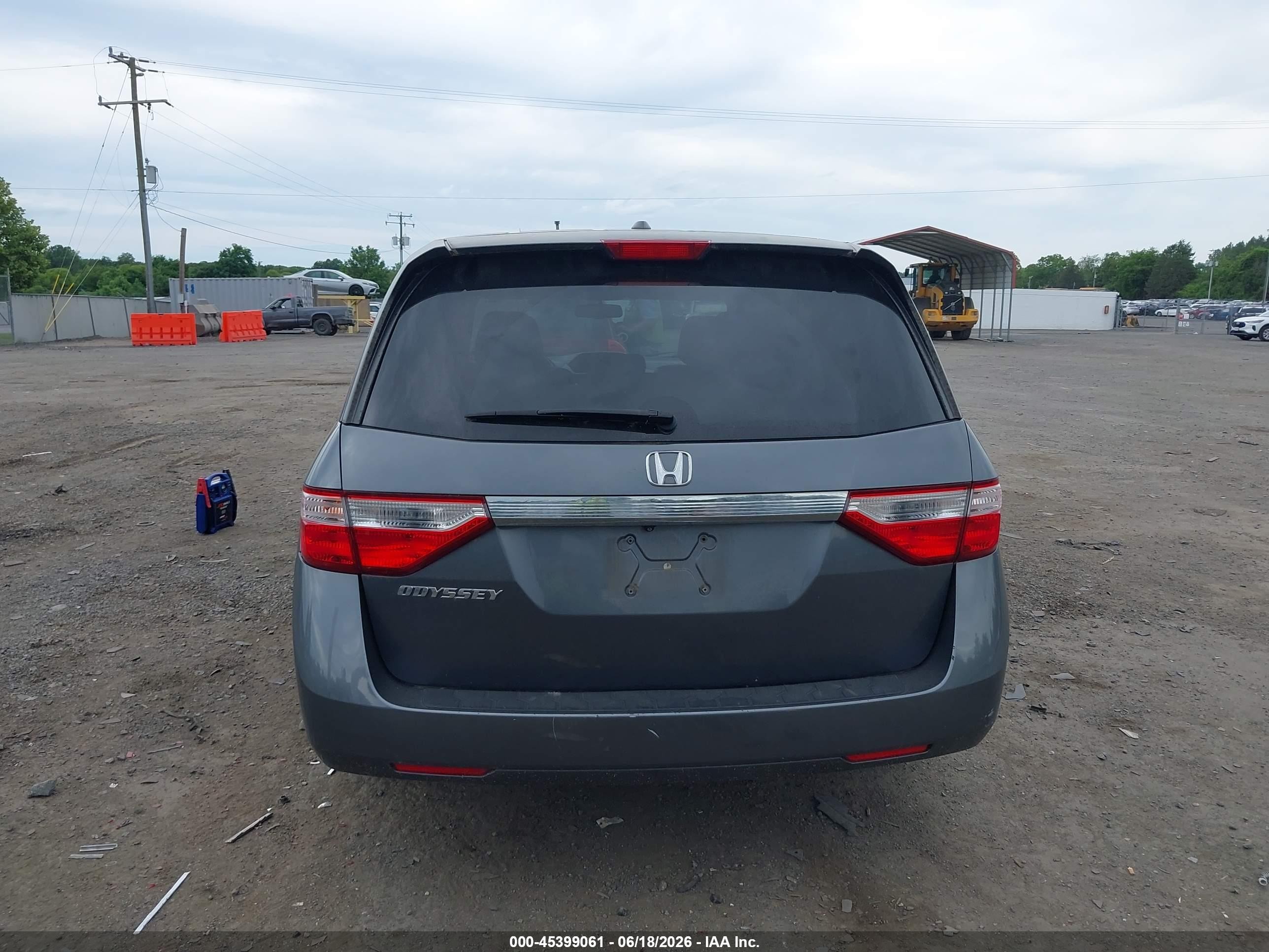 2013 Honda Odyssey Ex-l Gray vin: 5FNRL5H68DB047465