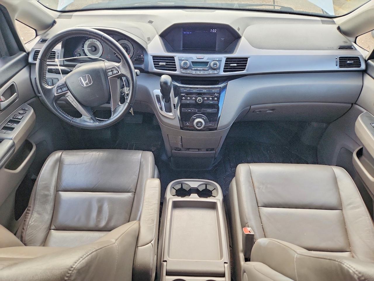 2013 Honda Odyssey Exl White vin: 5FNRL5H68DB053640