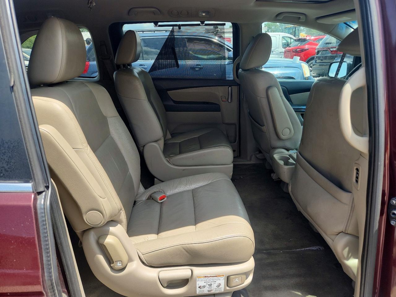 2013 Honda Odyssey Exl Burgundy vin: 5FNRL5H68DB061060