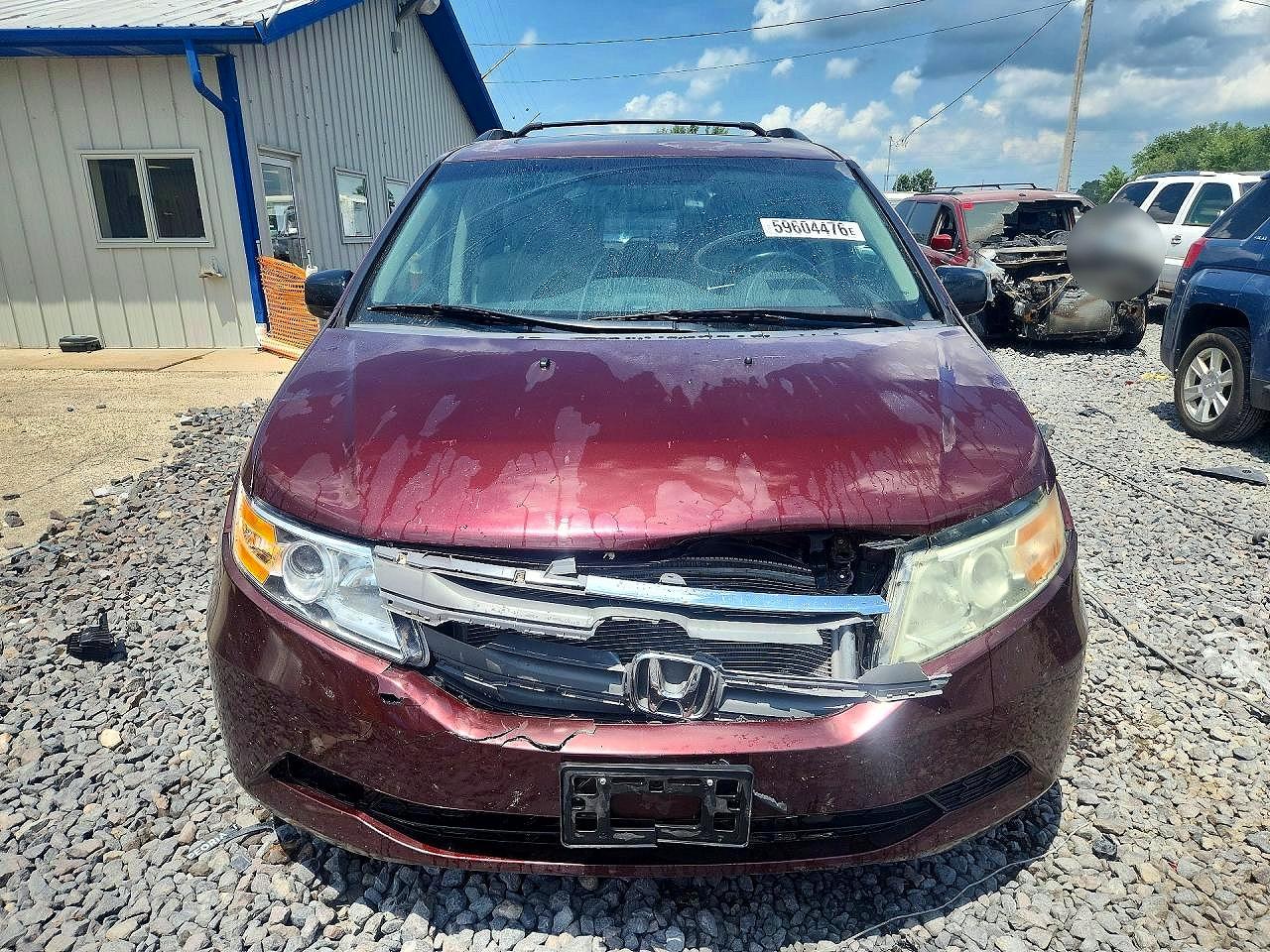 2013 Honda Odyssey Exl Burgundy vin: 5FNRL5H68DB061060
