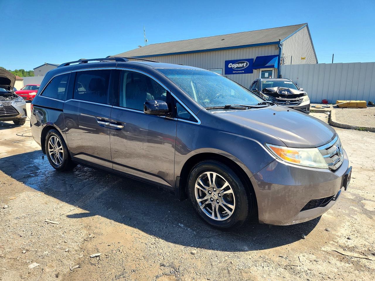 2013 Honda Odyssey Exl Gray vin: 5FNRL5H68DB064895