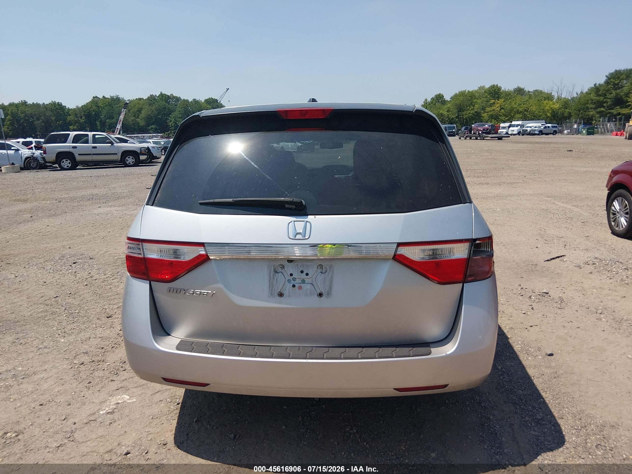 2013 Honda Odyssey Ex-l Silver vin: 5FNRL5H68DB066551