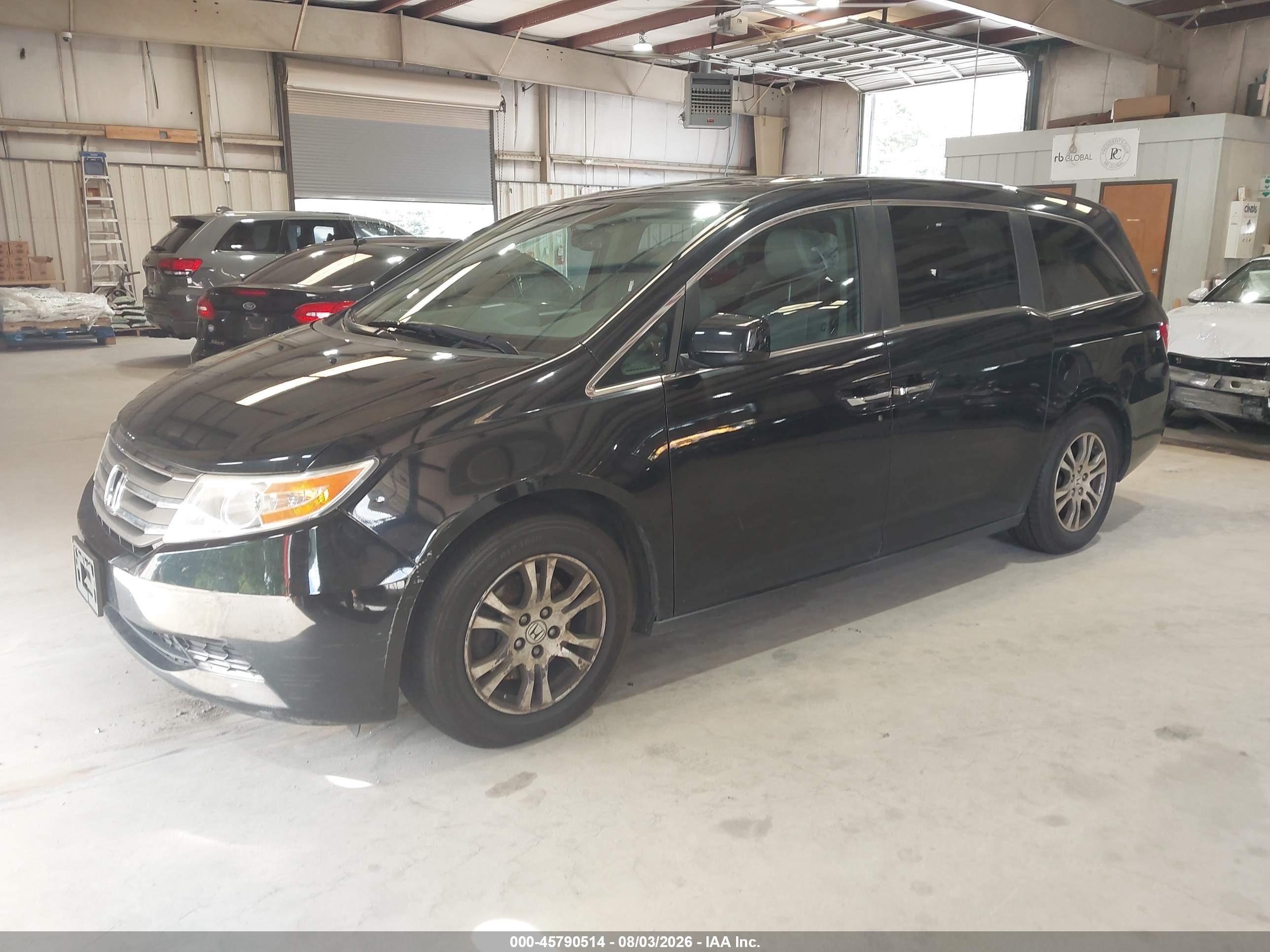 2013 Honda Odyssey Ex-l Черный vin: 5FNRL5H68DB073483