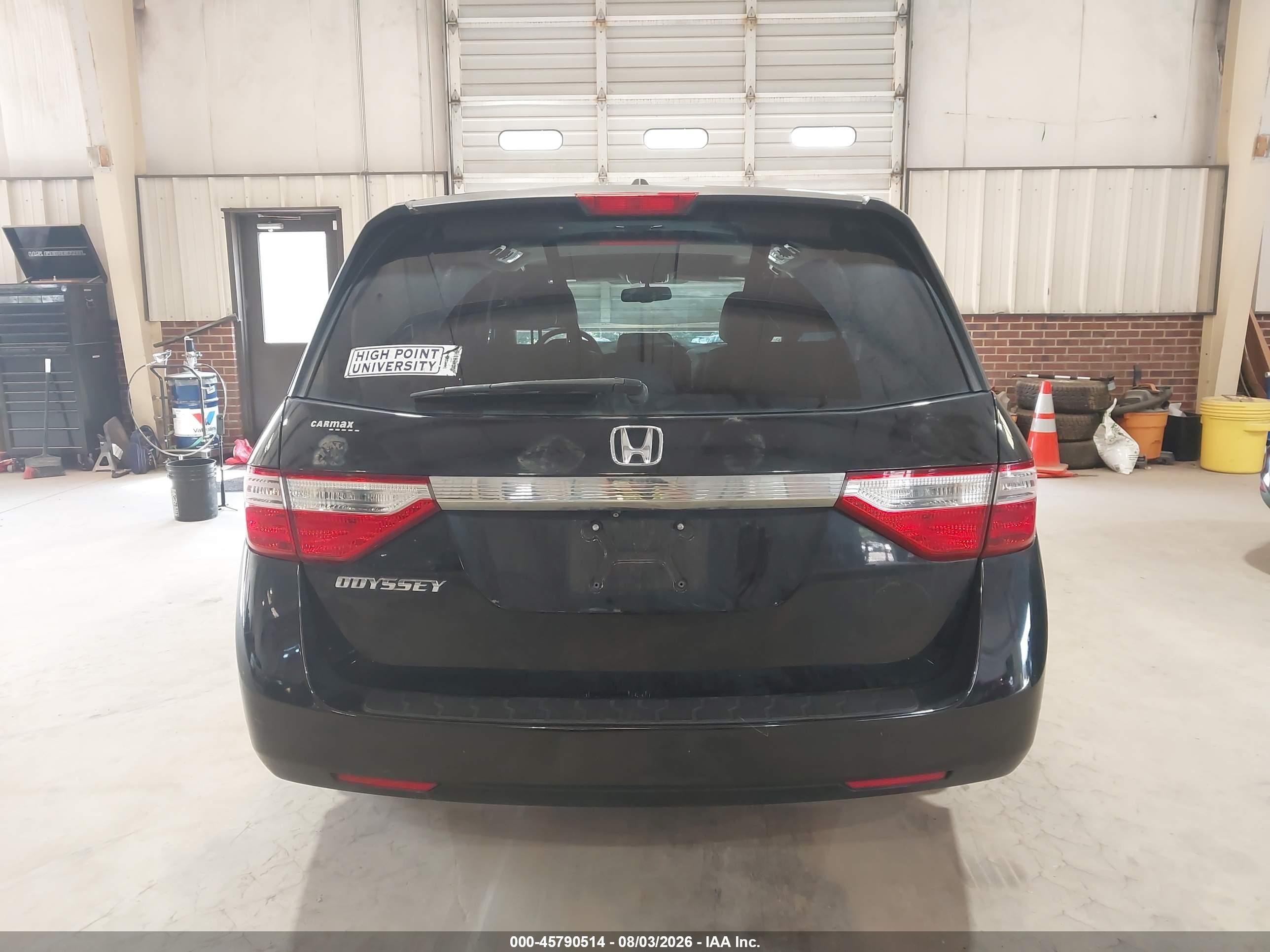 2013 Honda Odyssey Ex-l Черный vin: 5FNRL5H68DB073483