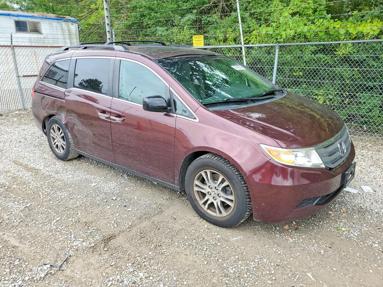 2013 Honda Odyssey Exl Burgundy vin: 5FNRL5H68DB082426