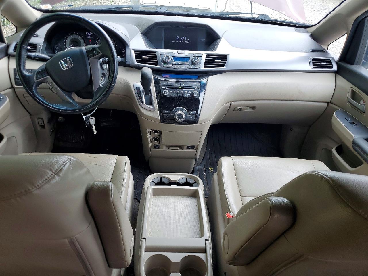 2013 Honda Odyssey Exl Burgundy vin: 5FNRL5H68DB082426
