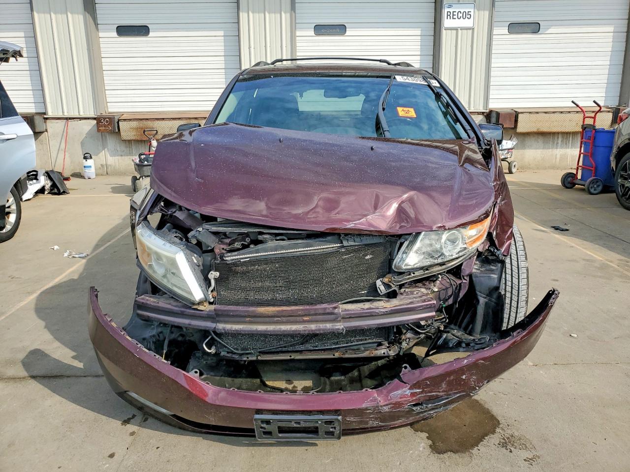 2013 Honda Odyssey Exl Темно-бордовый vin: 5FNRL5H68DB082880