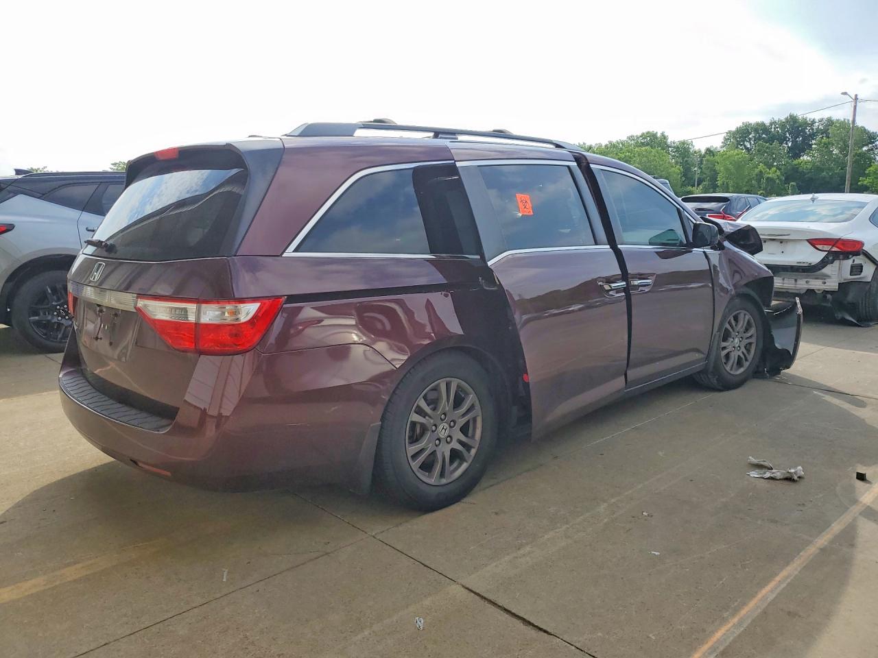 2013 Honda Odyssey Exl Темно-бордовый vin: 5FNRL5H68DB082880
