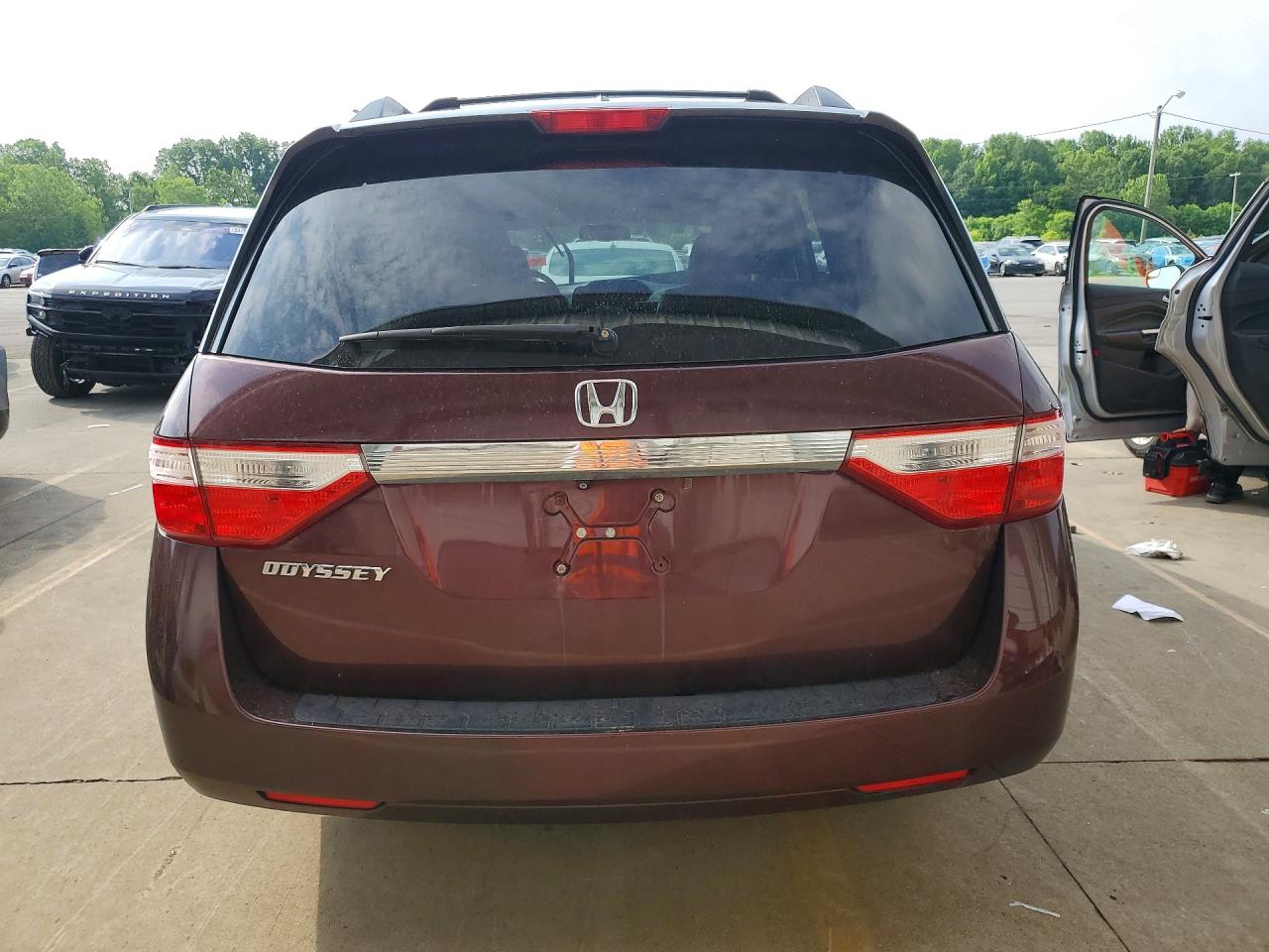 2013 Honda Odyssey Exl Темно-бордовый vin: 5FNRL5H68DB082880
