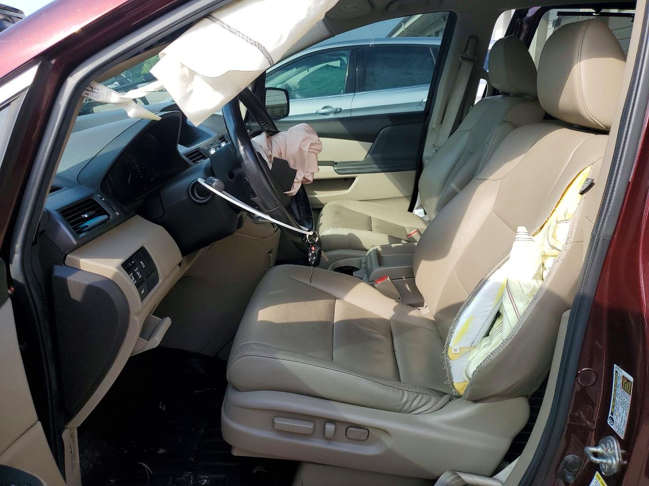 2013 Honda Odyssey Exl Темно-бордовый vin: 5FNRL5H68DB082880