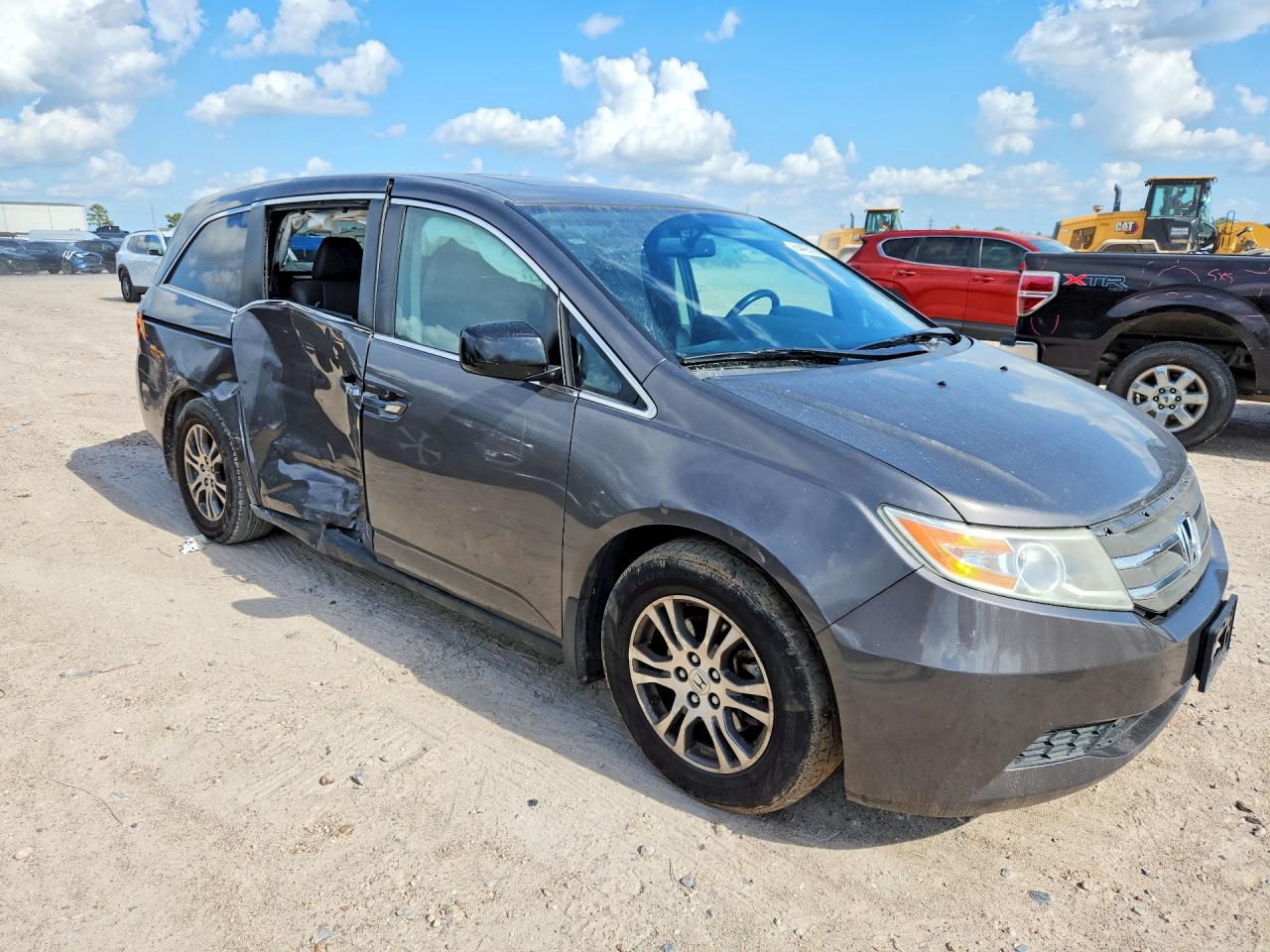 2013 Honda Odyssey Exl Серый vin: 5FNRL5H68DB086413