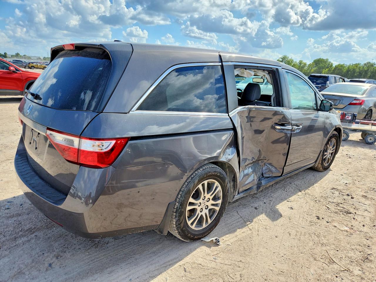 2013 Honda Odyssey Exl Серый vin: 5FNRL5H68DB086413