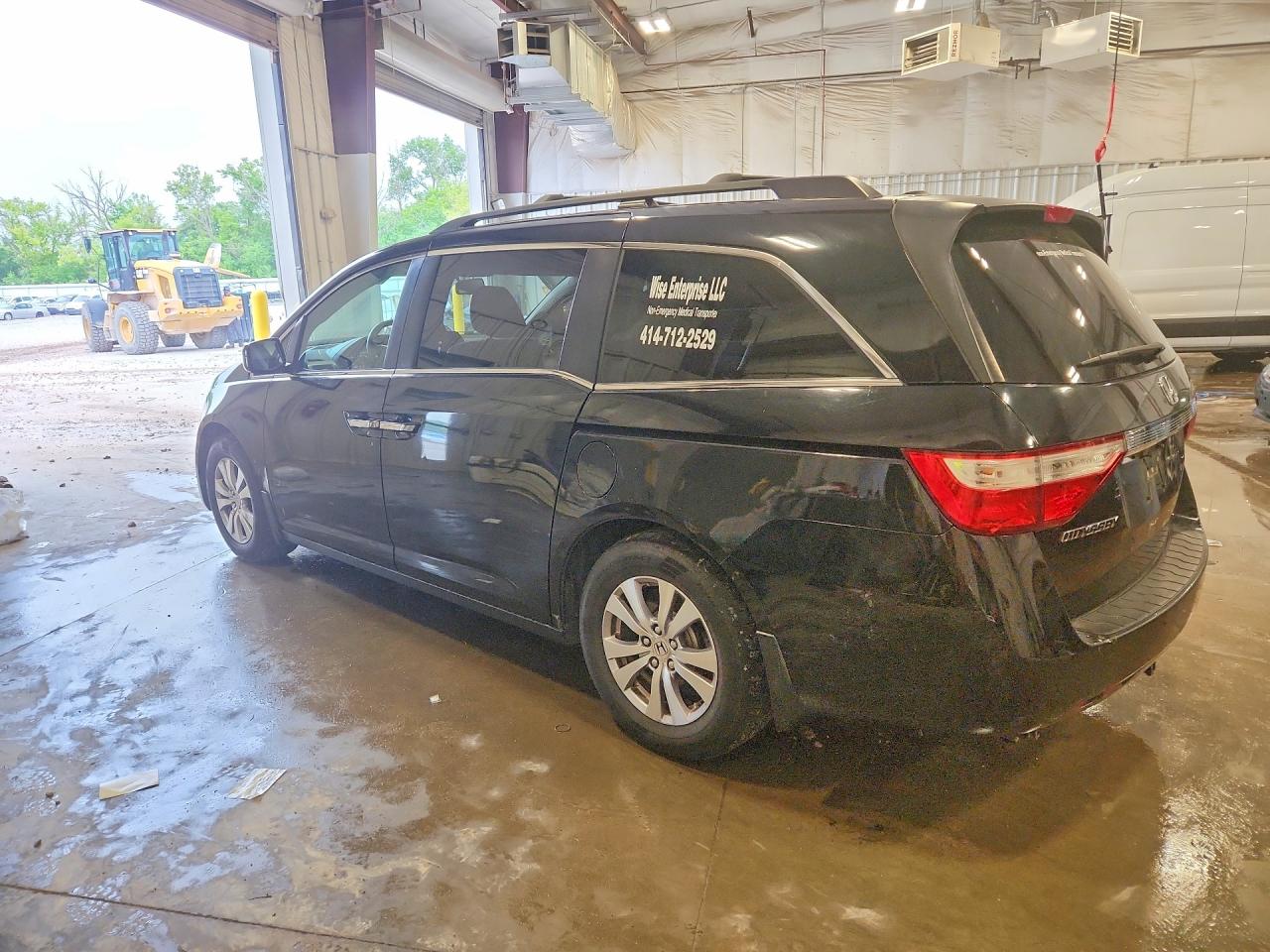 2013 Honda Odyssey Exl Black vin: 5FNRL5H68DB090378