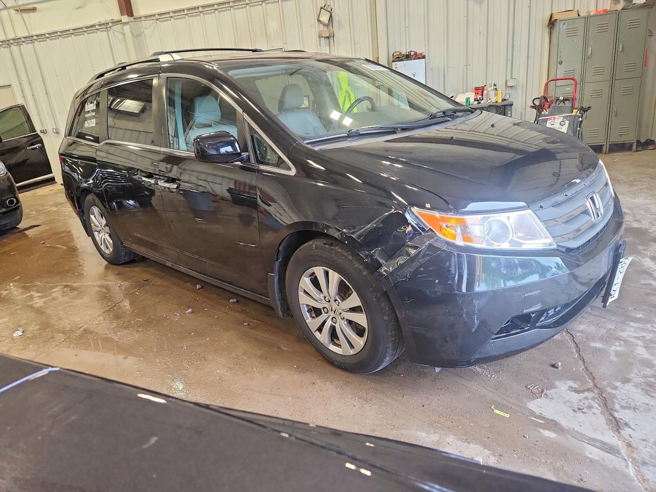 2013 Honda Odyssey Exl Black vin: 5FNRL5H68DB090378