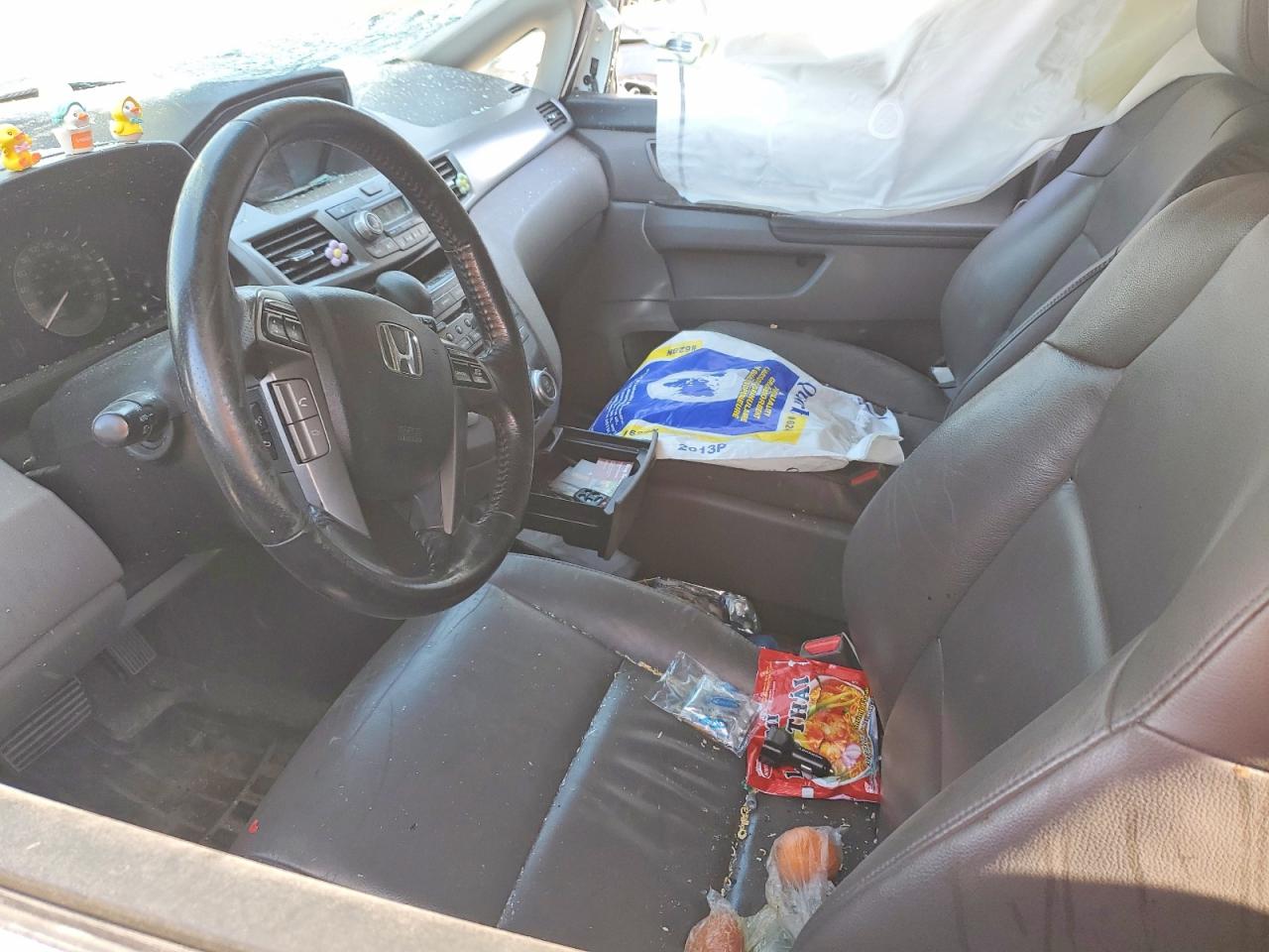 2013 Honda Odyssey Exl White vin: 5FNRL5H68DB503898
