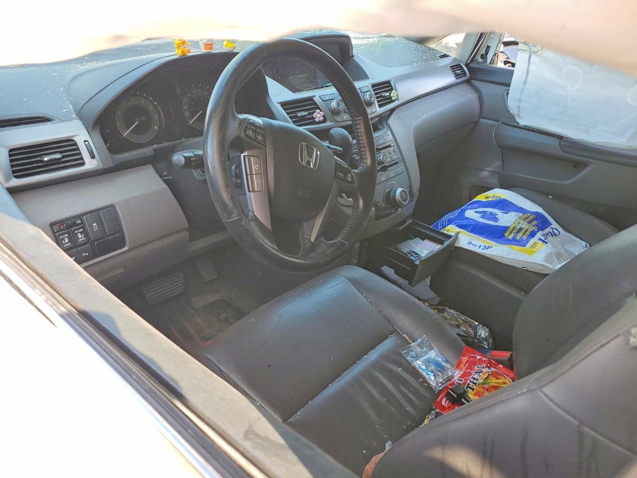 2013 Honda Odyssey Exl White vin: 5FNRL5H68DB503898