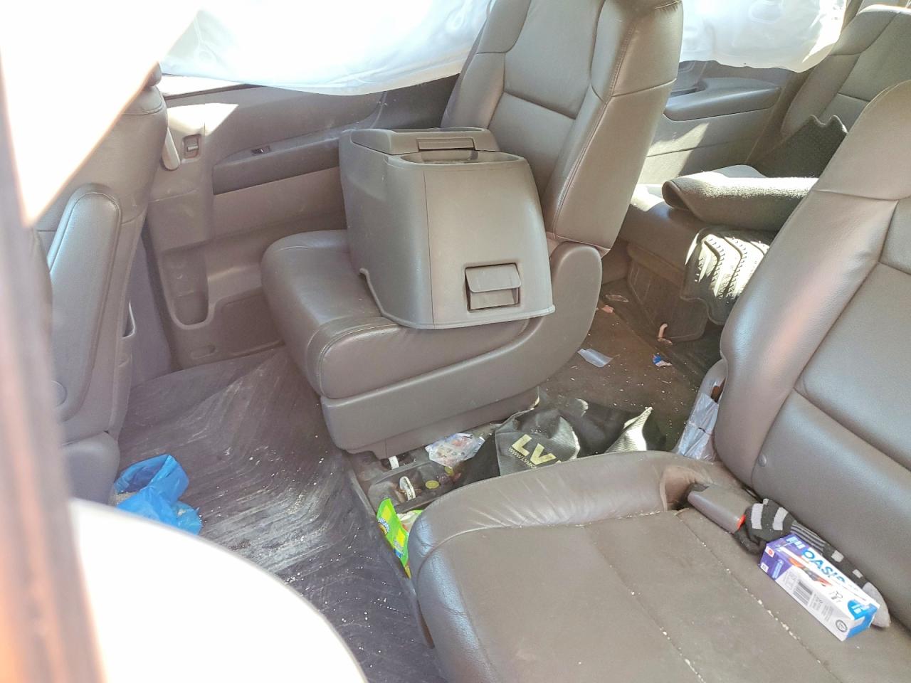 2013 Honda Odyssey Exl White vin: 5FNRL5H68DB503898