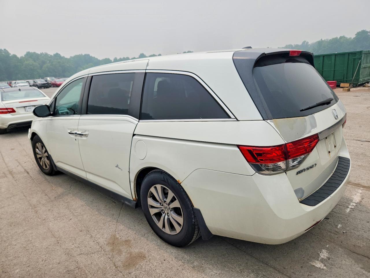 2014 Honda Odyssey Exl White vin: 5FNRL5H68EB002382