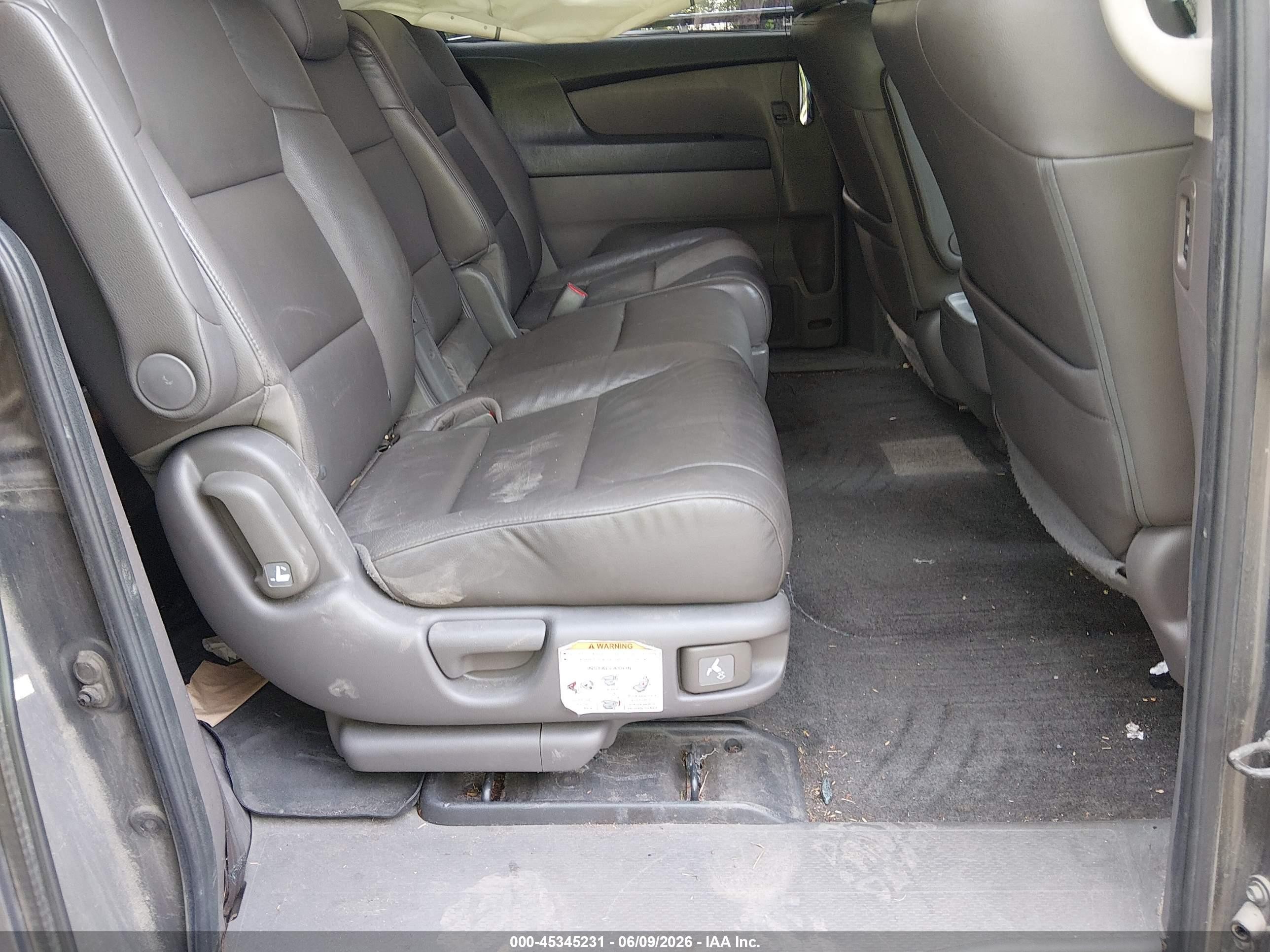 2014 Honda Odyssey Ex-l Gray vin: 5FNRL5H68EB006125