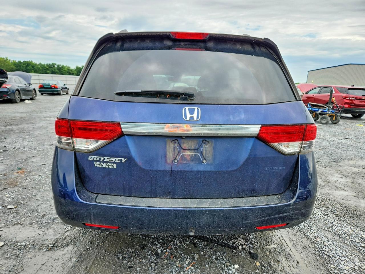 2014 Honda Odyssey Exl Blue vin: 5FNRL5H68EB015312