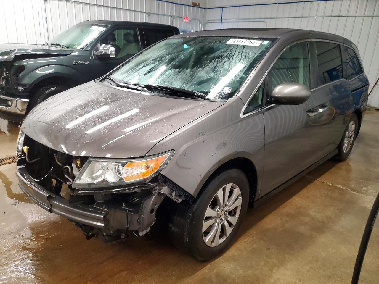 2014 Honda Odyssey Exl Gray vin: 5FNRL5H68EB035298