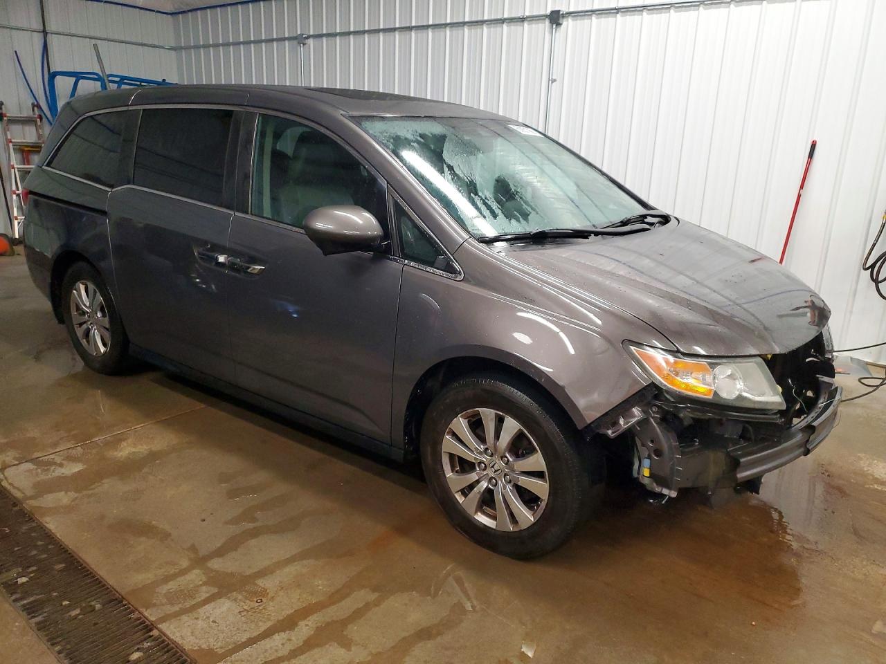2014 Honda Odyssey Exl Gray vin: 5FNRL5H68EB035298