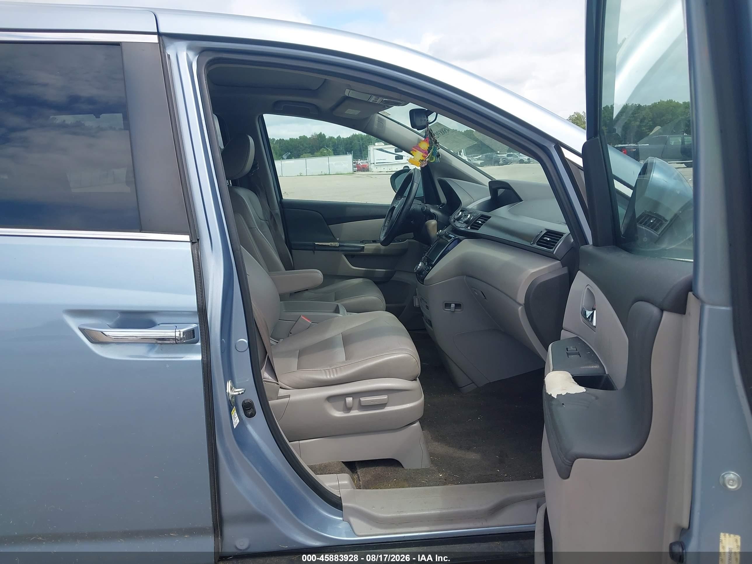 2014 Honda Odyssey Ex-l Blue vin: 5FNRL5H68EB044065