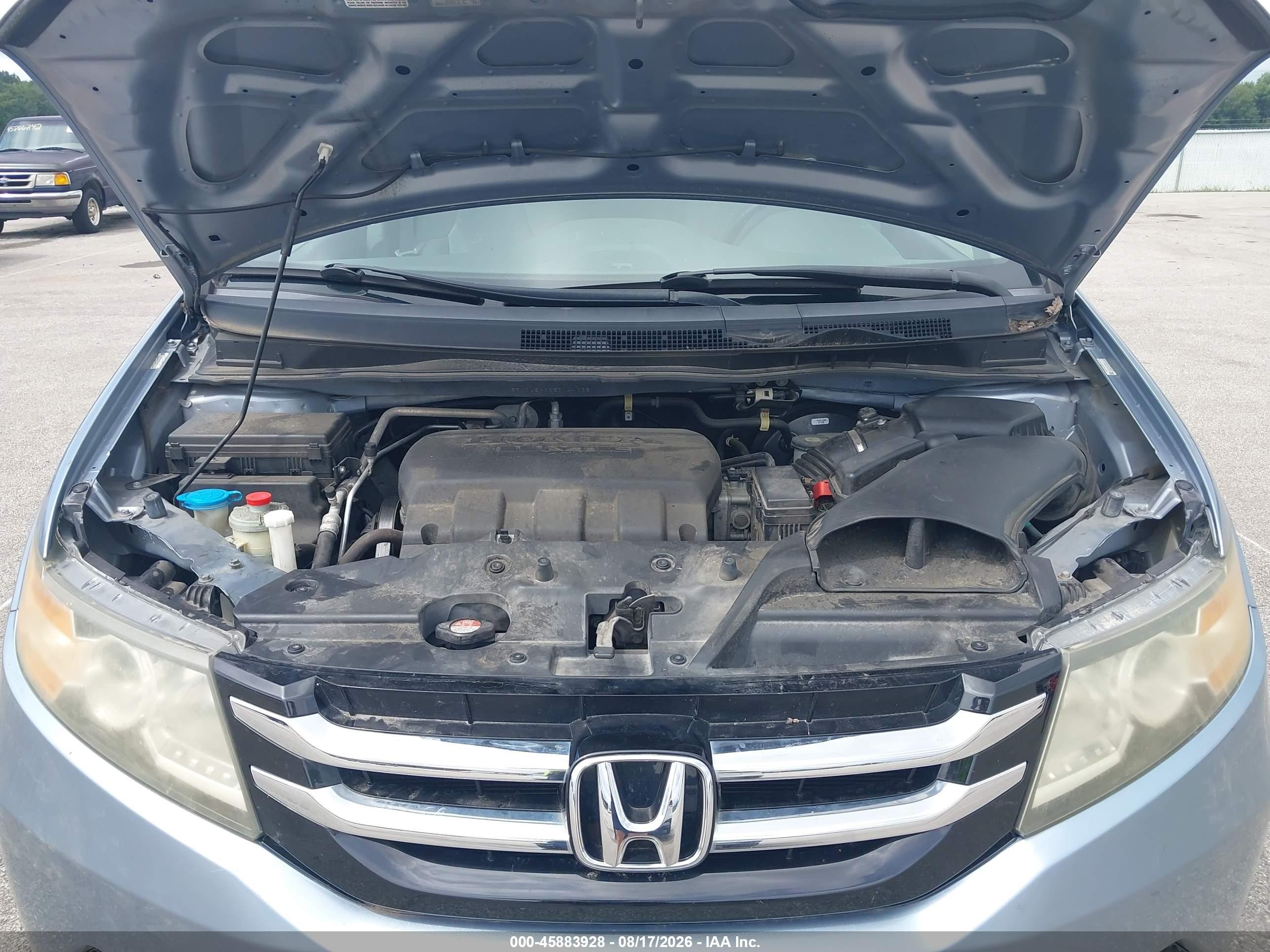 2014 Honda Odyssey Ex-l Blue vin: 5FNRL5H68EB044065