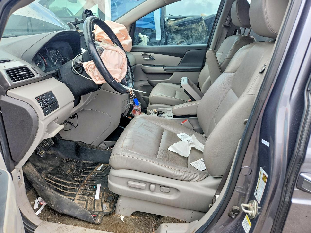 2014 Honda Odyssey Exl Gray vin: 5FNRL5H68EB068544