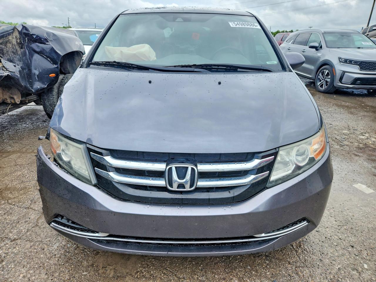 2014 Honda Odyssey Exl Gray vin: 5FNRL5H68EB068544