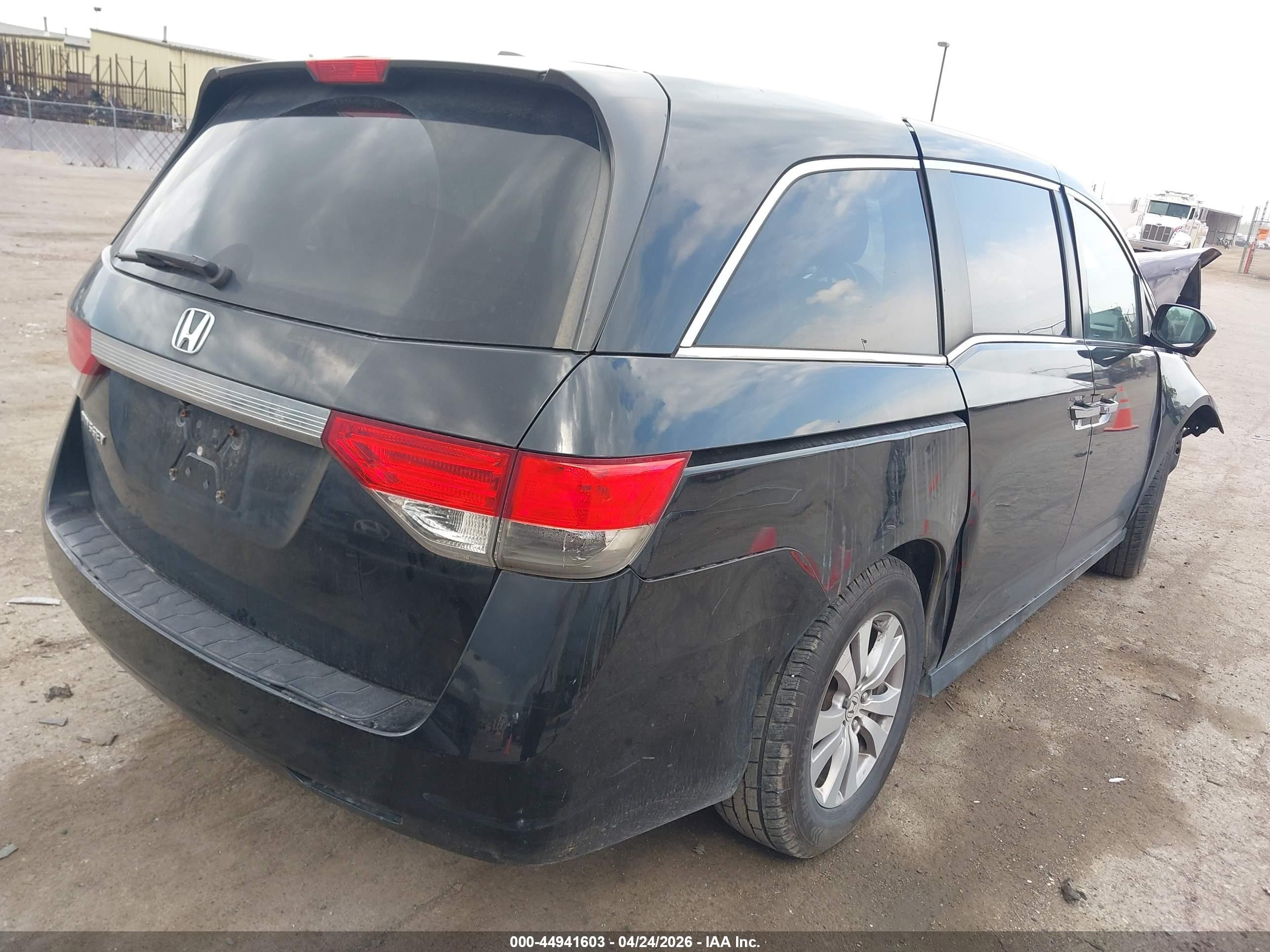 2014 Honda Odyssey Ex-l Black vin: 5FNRL5H68EB072156