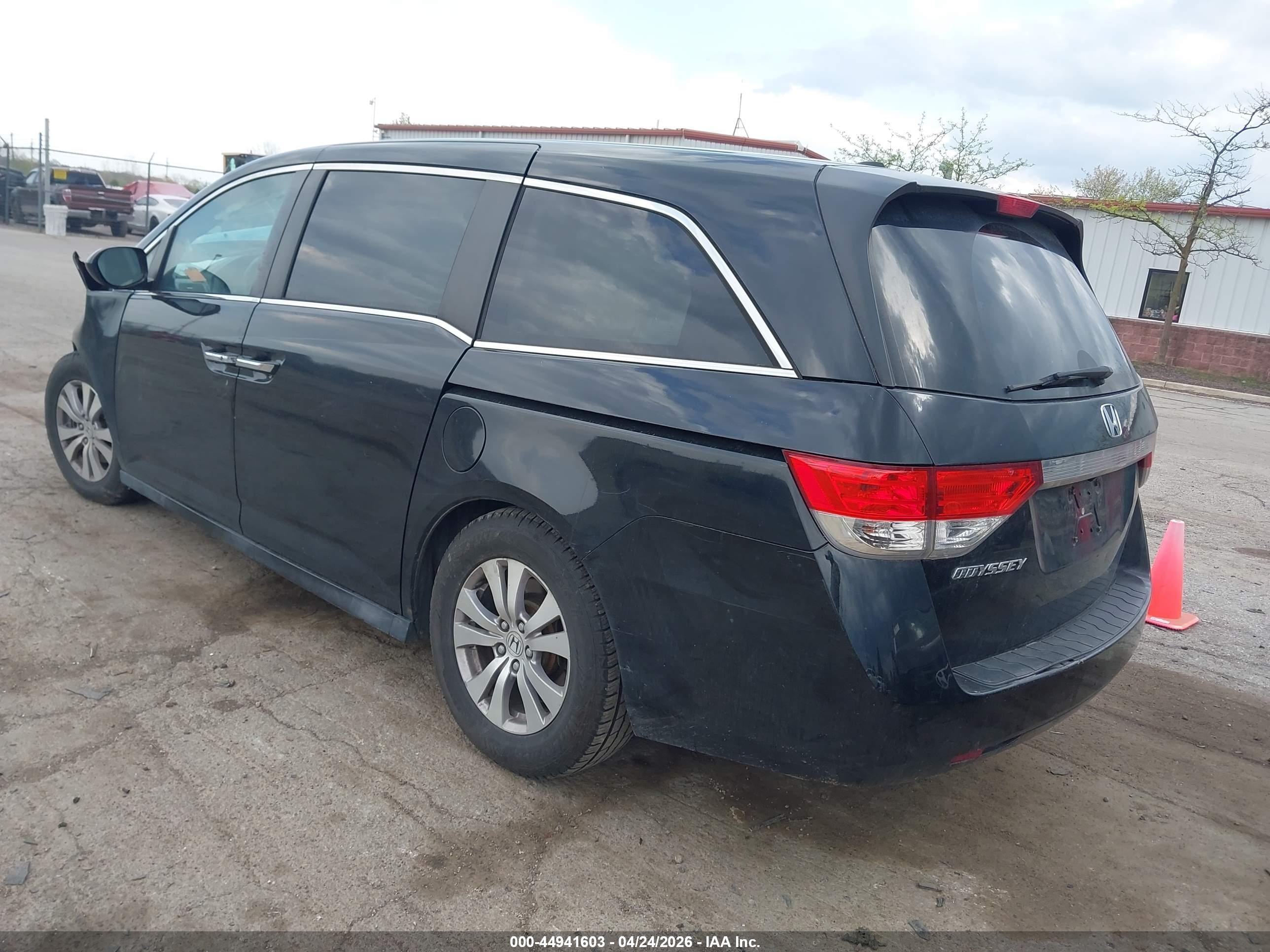 2014 Honda Odyssey Ex-l Black vin: 5FNRL5H68EB072156