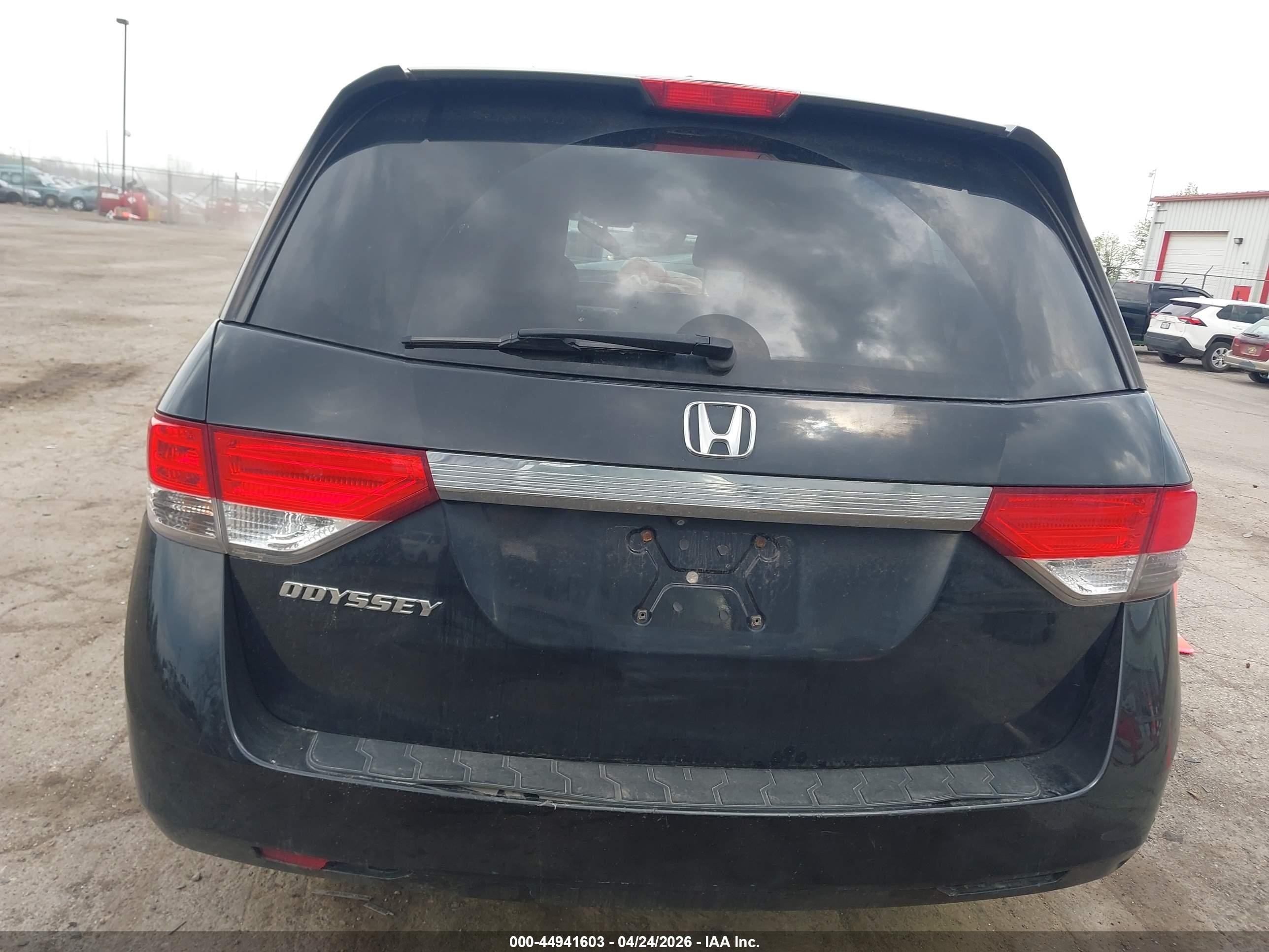 2014 Honda Odyssey Ex-l Black vin: 5FNRL5H68EB072156